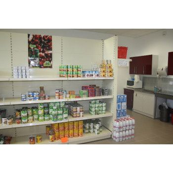 Gondole double-face épicerie sociale