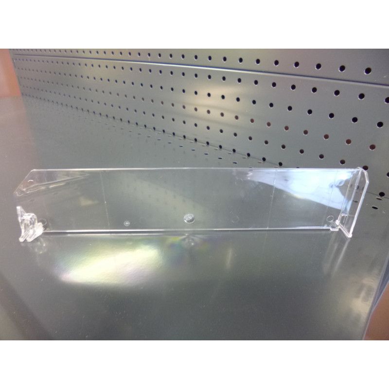 Séparateur de tablette en plexiglass pour Les Tablettes de Gondoles