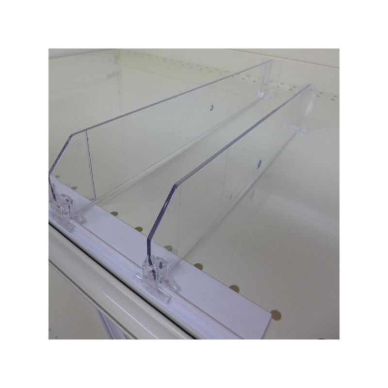 Rail de fixation blanc 30 mm pour séparateur plexiglas - RDM