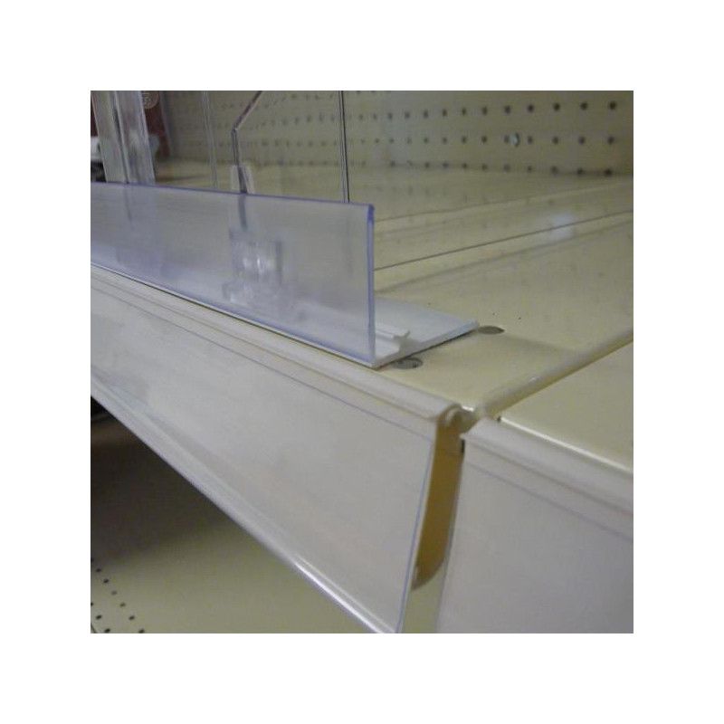 Rail de fixation blanc 30 mm pour séparateur plexiglas - RDM