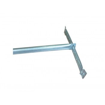 Fixation barre de penderie profondeur 400 ou 500 mm pour etagere galvanisée