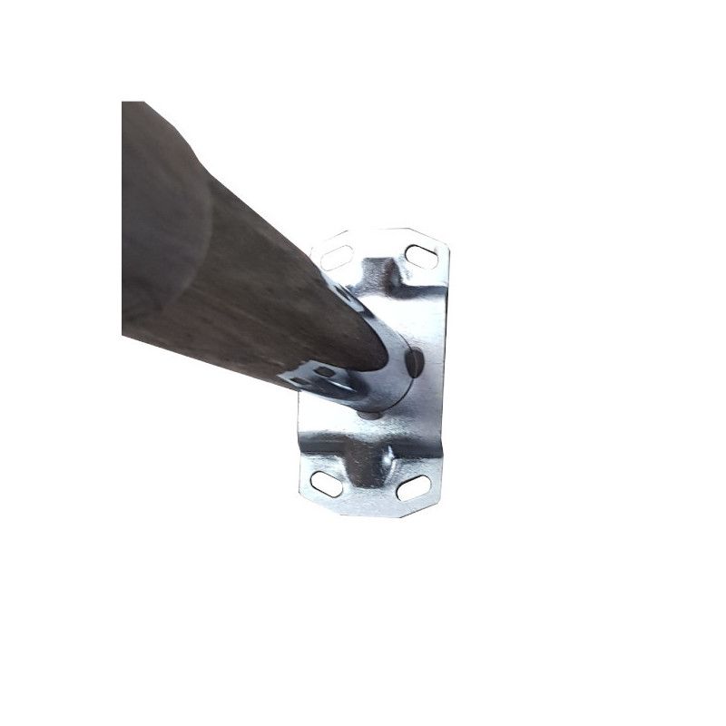 Platine de fixation avec les trous pour poteau barre de guidage