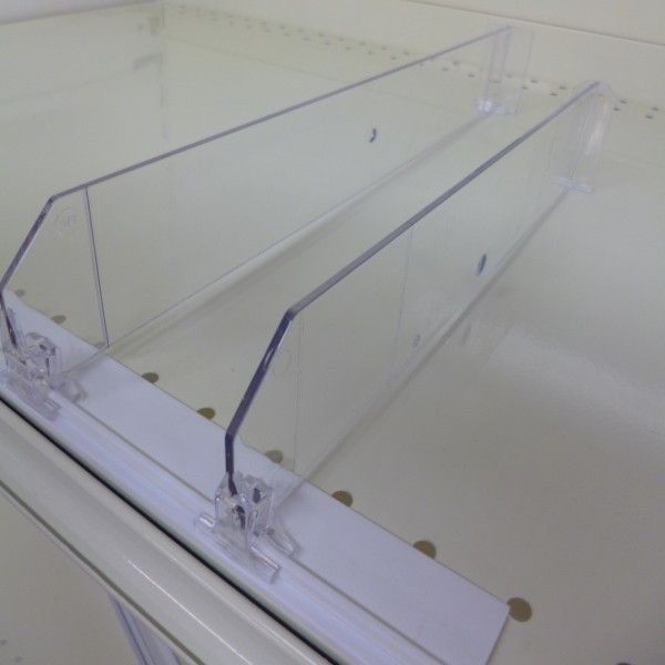 CRILSTYLEO Lot De 6 Séparateurs D'Étagères Transparents Magnétiques – Organisateur Rayonnages Supermarché & Cuisine
