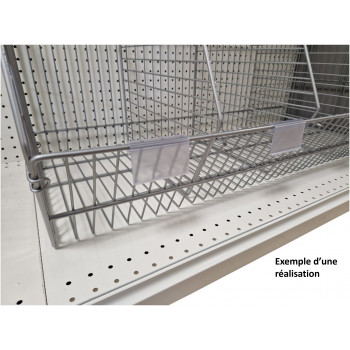 Porte Etiquette affichage de prix sur panier filaire