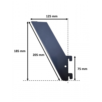 Dimensions bandeau incliné