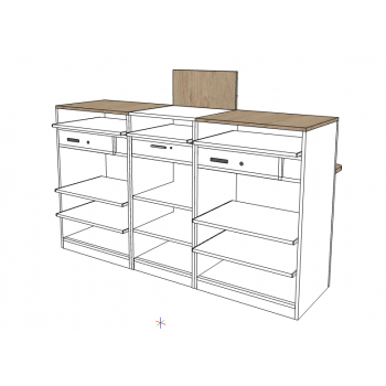 Double poste d'accueil de votre pharmacie et offcine ergonomique et compacte Double poste d'accueil de votre pharmacie et offcine ergonomique et compacte