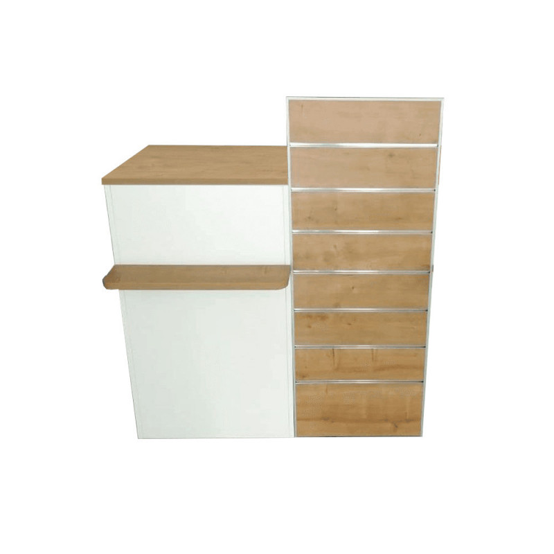 Banque d'acceuil ou comptoir simple pour pharmacie et Officine sans le sol Banque d'acceuil ou comptoir simple pour pharmacie et Officine sans le sol