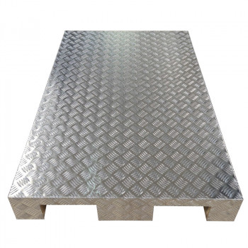 Habillage metallique de palette europe