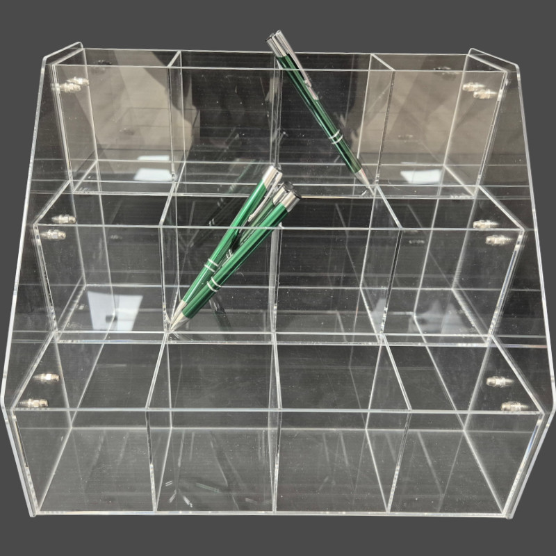Présentoir plexi 12 casiers Présentoir plexi 12 casiers
