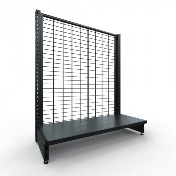 Gondole Murale fond grille anthracite