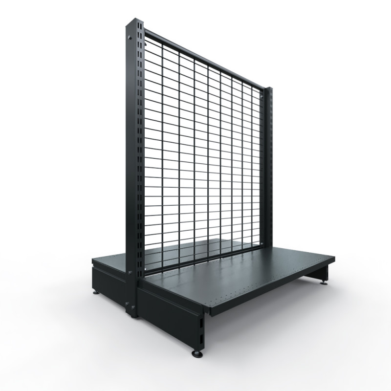 Gondole centrale fond grille anthracite Gondole centrale fond grille anthracite