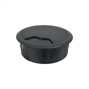 Obturateur passe cable noir de 60 mm