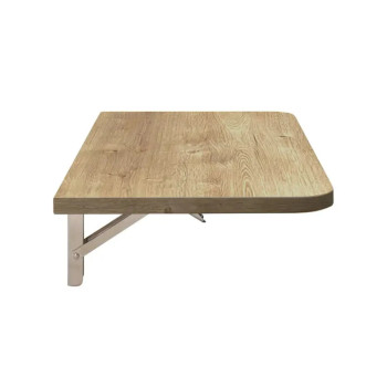 Tablette PMR de couleur chêne escamotable pour comptoir et banque d'accueil de publique