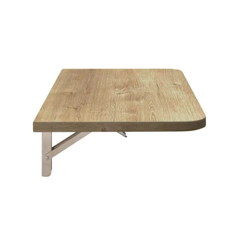 Tablette PMR de couleur chêne escamotable pour comptoir et banque d'accueil de publique Tablette PMR de couleur chêne escamotable pour comptoir et banque d'accueil de publique