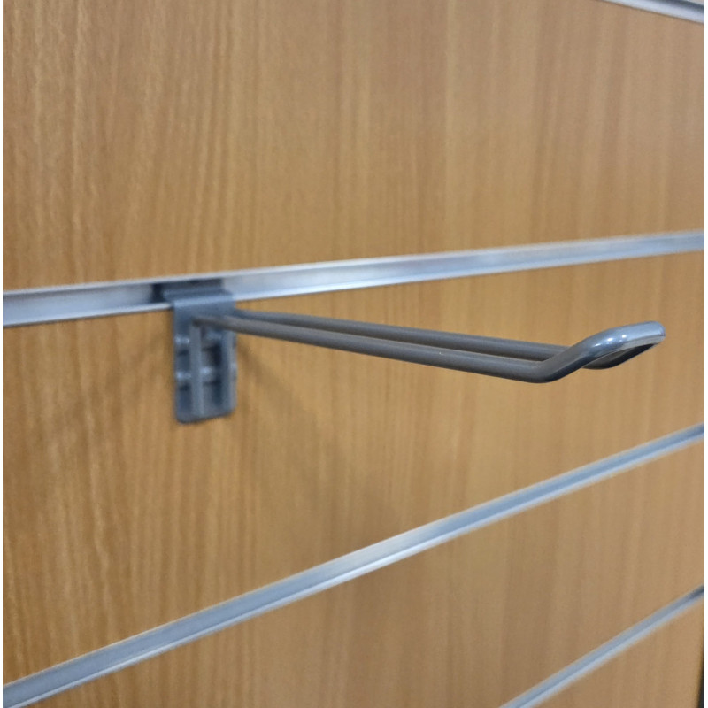 Broche double fil de 200 mm sans PE pour panneau rainur&eacute; de couleur Alu