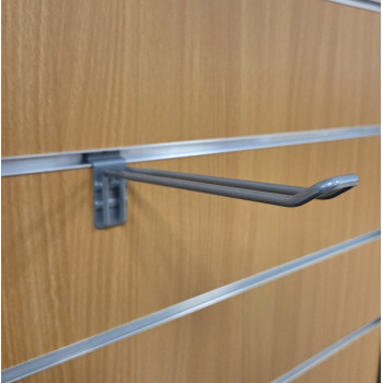 Broche double fil de 200 mm sans PE pour panneau rainur&eacute; de couleur Alu