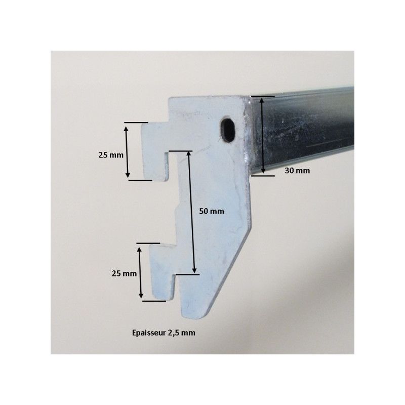Barre de charge longueur 1330mm - Accessoires de gondoles