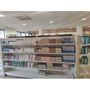 Rayonnage modulaire pour parapharmacie