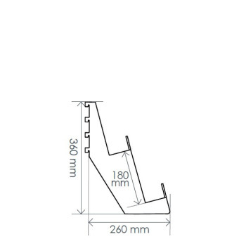 Informations techniques pour les gradins de presse 2 niveaux