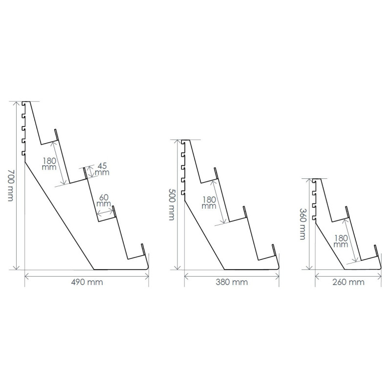 Informations techniques pour les gradins de presse