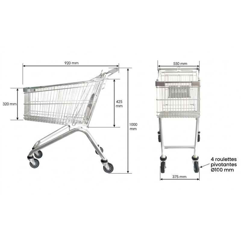 sh273_Dimensions_chariot_libre_service